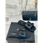 Chanel Black CC Logo Mules Leather Black 2024