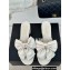 Chanel Heel 6cm Bow Mules Leather White 2024