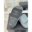 Chanel Pearl and Crystal Gold CC Logo Platform Mules Quilting Leather Gray 2024
