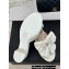 Chanel Heel 6cm Bow Mules Leather White 2024