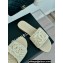 Chanel CC Logo Mules Knit White 2024