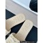 Chanel CC Logo Mules Knit White 2024