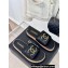 Chanel Gold Pearl CC Logo Mules Leather Black 2024