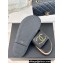 Chanel Gold Pearl CC Logo Mules Leather Black 2024