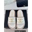Chanel Gold Pearl CC Logo Mules Leather White 2024
