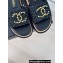 Chanel Gold Pearl CC Logo Mules Tweed Black 01 2024