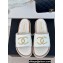 Chanel Gold Pearl CC Logo Mules Tweed White 01 2024