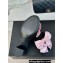Chanel Heel 6cm Bow Mules Satin Black/Pink 2024