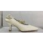 Bottega Veneta Crinkled leather Sharp Chain Pumps Beige 2024