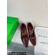 Bottega Veneta Crinkled leather Sharp Chain Pumps Burgundy 2024