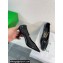 Bottega Veneta Crinkled leather Sharp Chain Pumps Black 2024