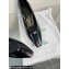 Bottega Veneta Crinkled leather Sharp Chain Pumps Black 2024