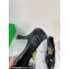 Bottega Veneta Crinkled leather Sharp Chain Pumps Black 2024