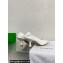Bottega Veneta Crinkled leather Sharp Chain Pumps White 2024