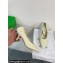 Bottega Veneta Crinkled leather Sharp Chain Pumps Beige 2024