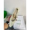 Bottega Veneta Crinkled leather Sharp Chain Pumps Beige 2024