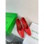 Bottega Veneta Crinkled leather Sharp Chain Pumps Red 2024