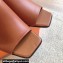Hermes Heel 6cm Iconique sandals with iconic Chaine d'Ancre heel in Nappa leather Brown 2024