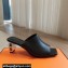 Hermes Heel 6cm Iconique sandals with iconic Chaine d'Ancre heel in Nappa leather Black 2024