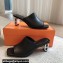 Hermes Heel 6cm Iconique sandals with iconic Chaine d'Ancre heel in Nappa leather Black 2024