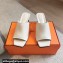 Hermes Heel 6cm Iconique sandals with iconic Chaine d'Ancre heel in Nappa leather White 2024