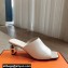 Hermes Heel 6cm Iconique sandals with iconic Chaine d'Ancre heel in Nappa leather White 2024
