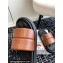 Dolce & Gabbana Padded and quilted Nappa-look fabric Men's sandals Brown 2024