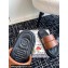 Dolce & Gabbana Padded and quilted Nappa-look fabric Men's sandals Brown 2024