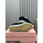Miu Miu fringed edges Canvas sneakers Black 2024