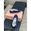 Miu Miu fringed edges Canvas sneakers Blue 2024