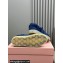 Miu Miu fringed edges Canvas sneakers Blue 2024