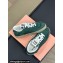 Miu Miu fringed edges Canvas sneakers Green 2024