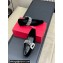 Roger Vivier Strass Buckle Ballerinas Velvet Black 2024