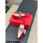 Roger Vivier Strass Buckle Ballerinas Velvet Red 2024