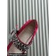 Roger Vivier Strass Buckle Ballerinas Velvet Red 2024