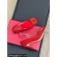 Roger Vivier Heel 8.5cm Flower Strass Buckle Pumps Crystals Red 2024