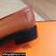 Hermes Heel 4.5cm Impact loafers with iconic Glenan buckle in calfskin Brown 2024