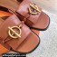 Hermes Heel 2.5cm Isle sandals with iconic Glenan buckle in calfskin Brown 2024