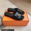 Hermes Heel 2.5cm Isle sandals with iconic Glenan buckle in calfskin Black 2024