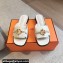 Hermes Heel 2.5cm Isle sandals with iconic Glenan buckle in calfskin White 2024