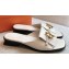 Hermes Heel 2.5cm Isle sandals with iconic Glenan buckle in calfskin White 2024