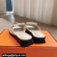 Hermes Heel 2.5cm Isle sandals with iconic Glenan buckle in calfskin White 2024