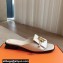 Hermes Heel 2.5cm Isle sandals with iconic Glenan buckle in calfskin White 2024