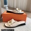 Hermes Heel 2.5cm Isle sandals with iconic Glenan buckle in calfskin White 2024