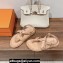 Hermes Inboard sandals in woven ribbon and calfskin Beige 2024