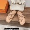 Hermes Inboard sandals in woven ribbon and calfskin Beige 2024