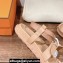 Hermes Inboard sandals in woven ribbon and calfskin Beige 2024