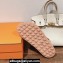 Hermes Inboard sandals in woven ribbon and calfskin Beige 2024