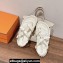 Hermes Inboard sandals in woven ribbon and calfskin White 2024