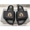 Balenciaga Women/Men Five toe shape Slide Sandals Black/Orange 2024